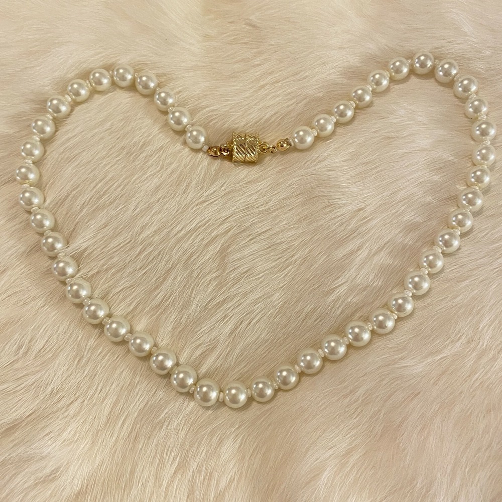 Vtg Regency Formal Glass Bead Necklace‎ Bracelet Rockabilly Retro Romantic 6504 - Picture 4 of 9